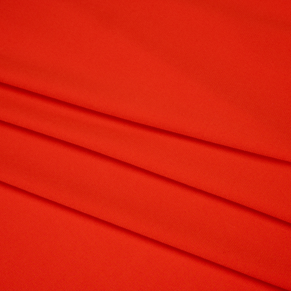Stretch Polyester Tricot - Poppy Red - Designer Deadstock Stretch Polyester Tricot - Poppy Red - Designer Deadstock