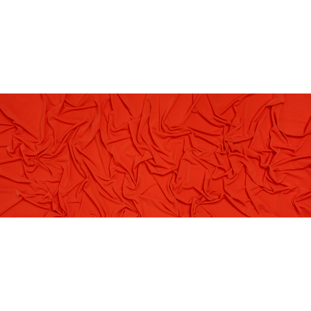 Stretch Polyester Tricot - Poppy Red - Designer Deadstock Stretch Polyester Tricot - Poppy Red - Designer Deadstock