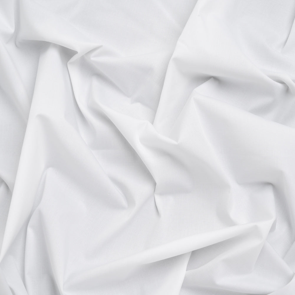 Stretch Cotton Poplin - Off White - Designer Deadstock Stretch Cotton Poplin - Off White - Designer Deadstock