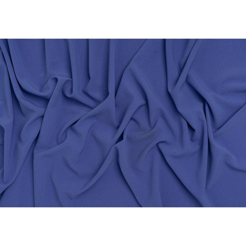 Stretch Polyester Crepe - Periwinkle Blue - Designer Deadstock Stretch Polyester Crepe - Periwinkle Blue - Designer Deadstock