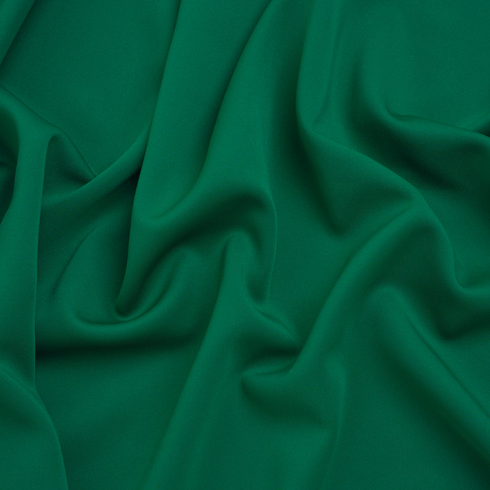 Stretch Polyester Scuba Knit - Grass Green - Designer Deadstock Stretch Polyester Scuba Knit - Grass Green - Designer Deadstock