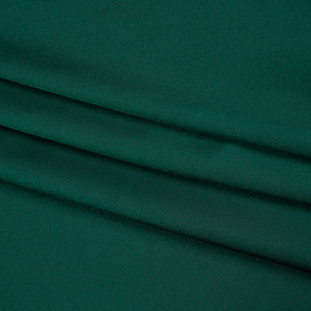 Stretch Polyester Charmeuse - Dark Teal - Designer Deadstock Stretch Polyester Charmeuse - Dark Teal - Designer Deadstock