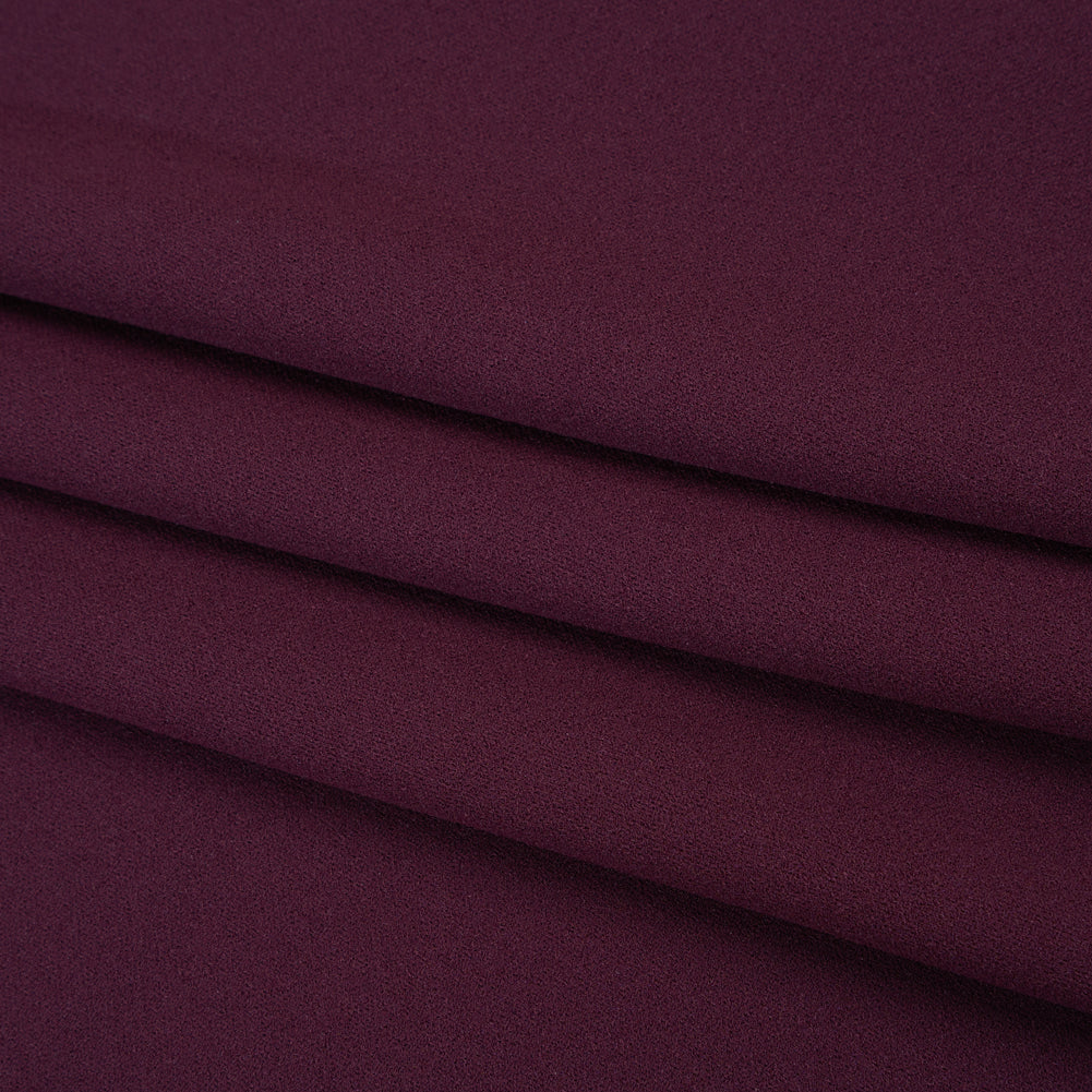 Stretch Polyester Crepe Double Knit - Amaranth Purple - Designer Deadstock Stretch Polyester Crepe Double Knit - Amaranth Purple - Designer Deadstock