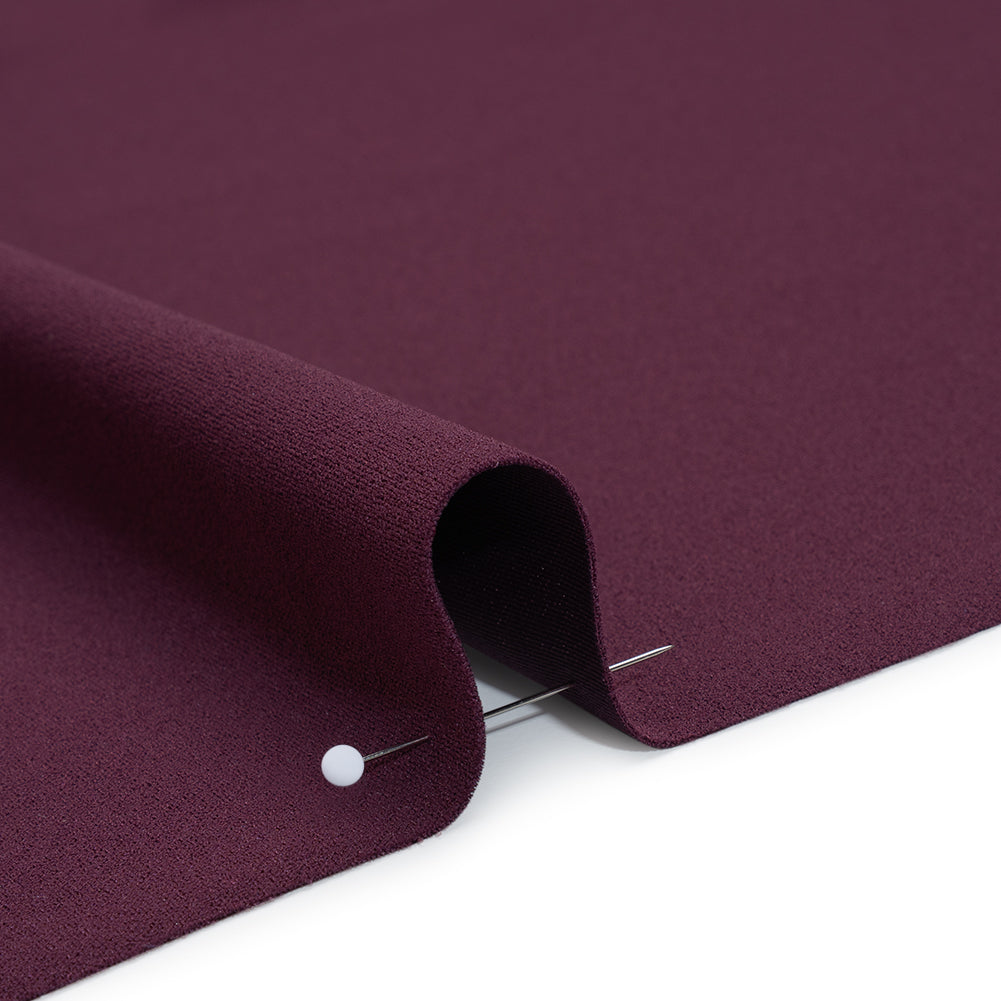 Stretch Polyester Crepe Double Knit - Amaranth Purple - Designer Deadstock Stretch Polyester Crepe Double Knit - Amaranth Purple - Designer Deadstock
