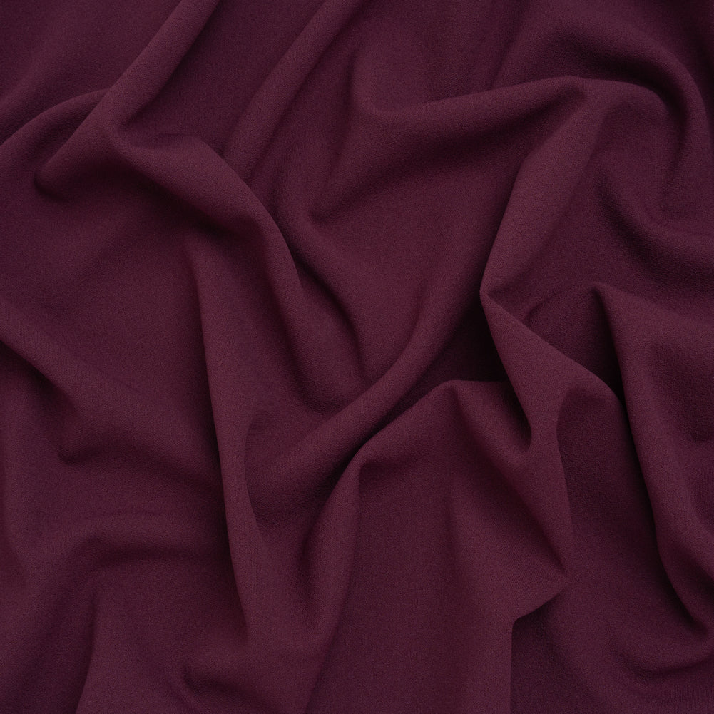 Stretch Polyester Crepe Double Knit - Amaranth Purple - Designer Deadstock Stretch Polyester Crepe Double Knit - Amaranth Purple - Designer Deadstock