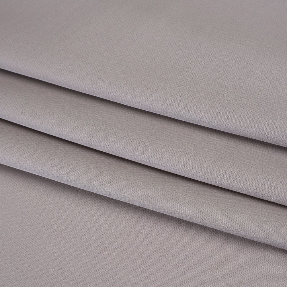 Stretch Polyester Charmeuse - Cloud Gray - Designer Deadstock Stretch Polyester Charmeuse - Cloud Gray - Designer Deadstock