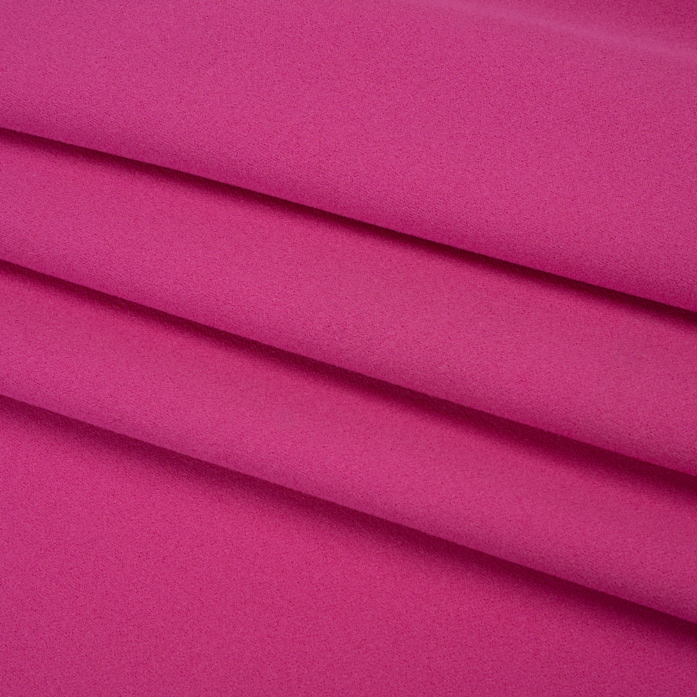 Stretch Polyester Crepe Double Knit - Rose Violet - Designer Deadstock Stretch Polyester Crepe Double Knit - Rose Violet - Designer Deadstock