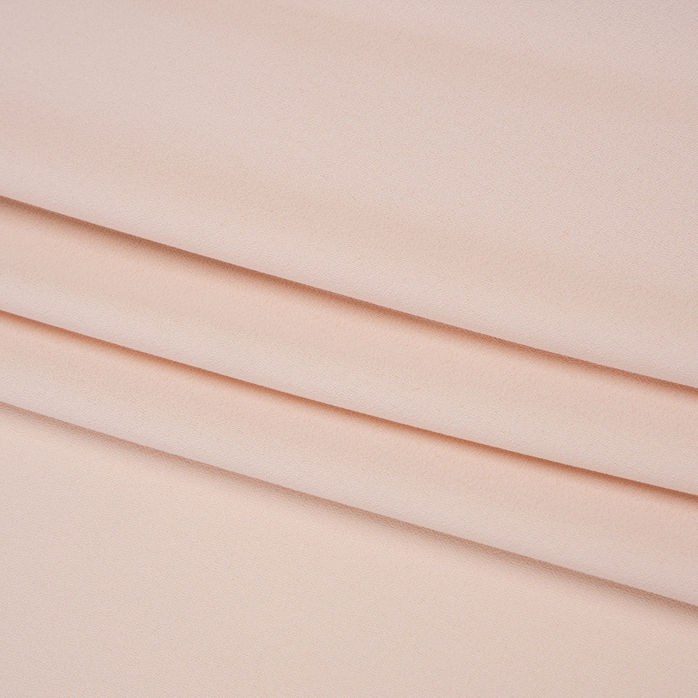 Fluid Polyester Crepe - Pale Pink - Designer Deadstock Fluid Polyester Crepe - Pale Pink - Designer Deadstock