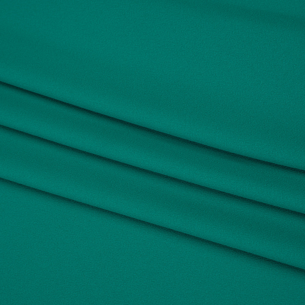 Fluid Polyester Crepe - Sea Green - Designer Deadstock Fluid Polyester Crepe - Sea Green - Designer Deadstock