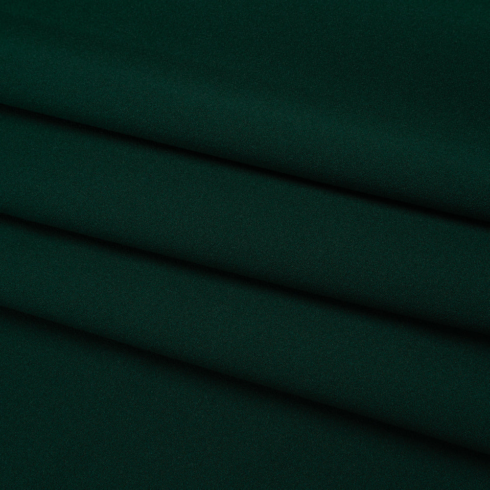 Stretch Polyester Crepe Double Knit - Malachite Green - Designer Deadstock Stretch Polyester Crepe Double Knit - Malachite Green - Designer Deadstock