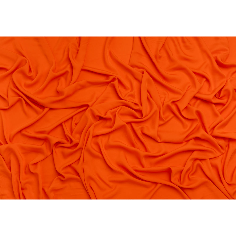 Rayon Twill - Bright Orange - Designer Deadstock Rayon Twill - Bright Orange - Designer Deadstock