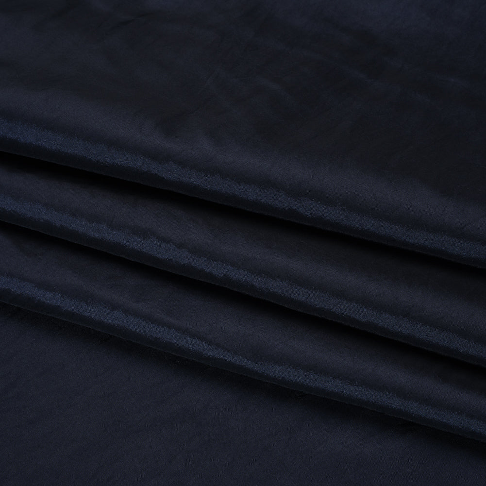 Polyester and Nylon Taffeta - Luscious Navy - Designer Deadstock Polyester and Nylon Taffeta - Luscious Navy - Designer Deadstock