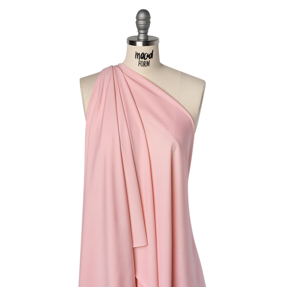 Stretch Polyester Jersey - Petal Pink - Designer Deadstock Stretch Polyester Jersey - Petal Pink - Designer Deadstock