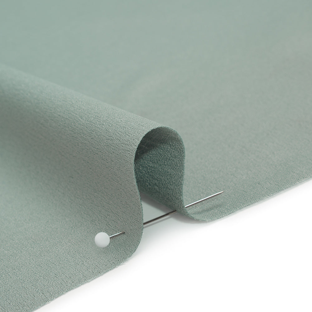 Polyester Crepe Back Satin - Celadon Green - Designer Deadstock Polyester Crepe Back Satin - Celadon Green - Designer Deadstock