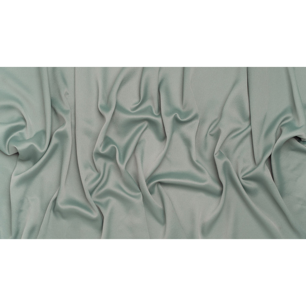Polyester Crepe Back Satin - Celadon Green - Designer Deadstock Polyester Crepe Back Satin - Celadon Green - Designer Deadstock