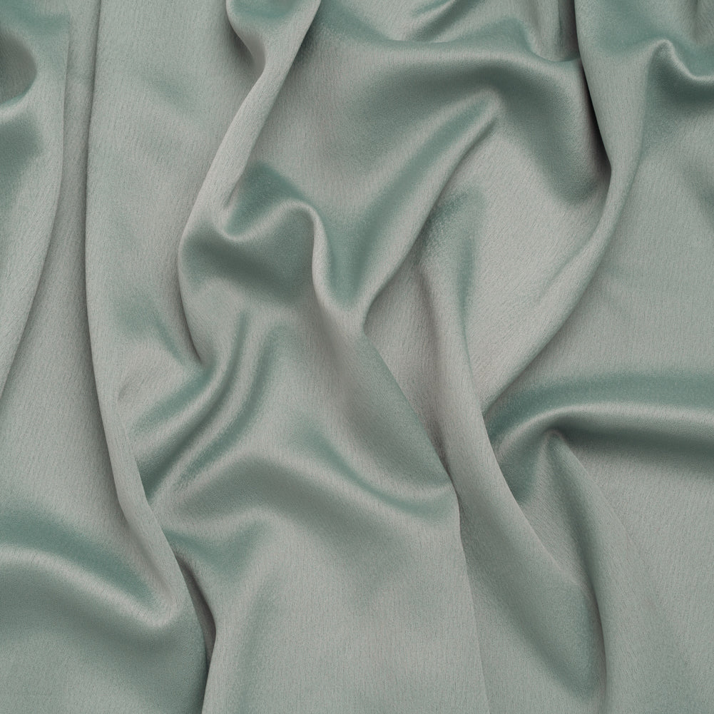 Polyester Crepe Back Satin - Celadon Green - Designer Deadstock Polyester Crepe Back Satin - Celadon Green - Designer Deadstock