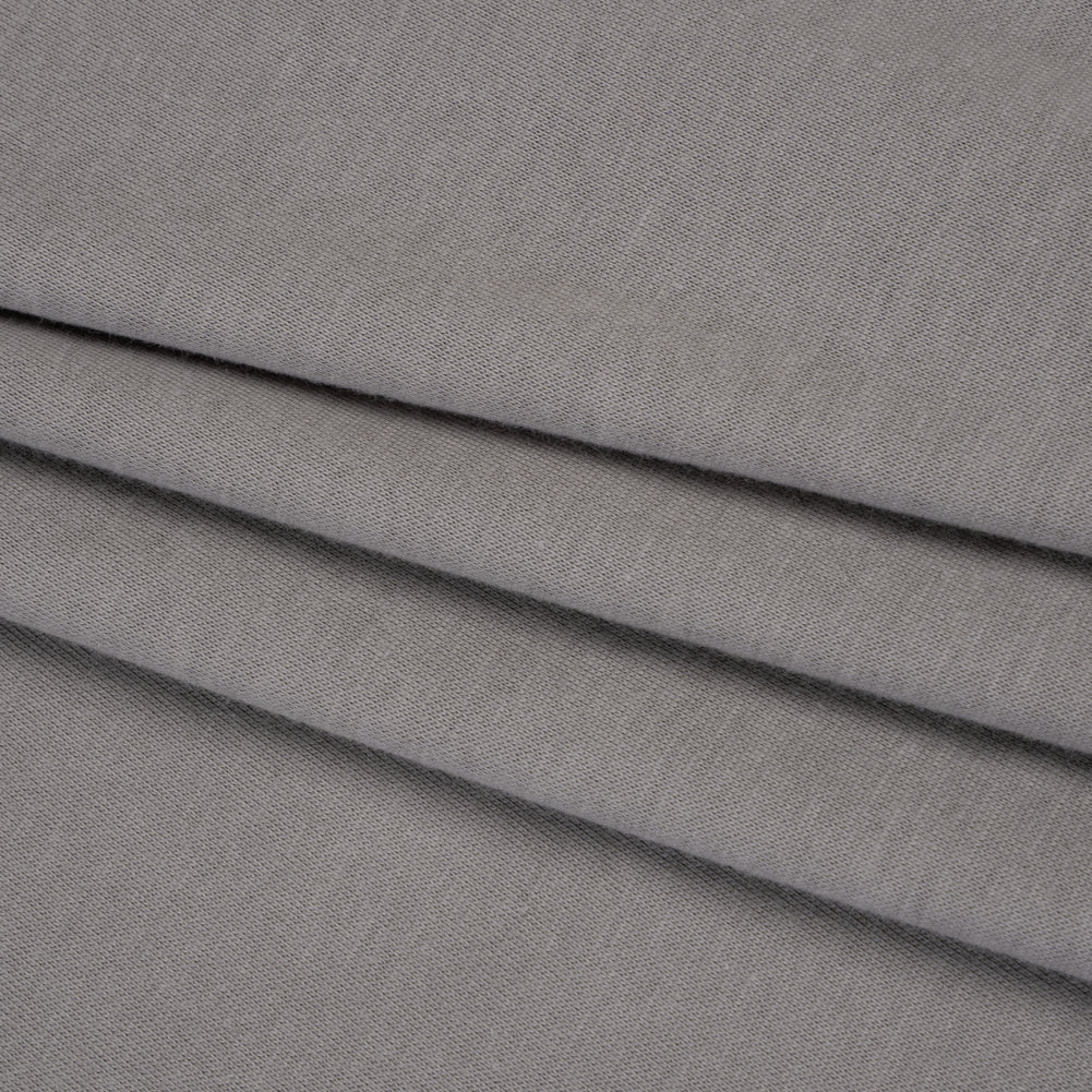 Cotton Jersey - Gray - Designer Deadstock Cotton Jersey - Gray - Designer Deadstock