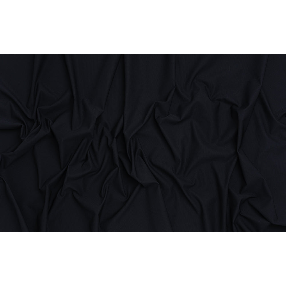Stretch Polyester and Nylon Dobby Shirting - Dark Navy - Designer Deadstock Stretch Polyester and Nylon Dobby Shirting - Dark Navy - Designer Deadstock