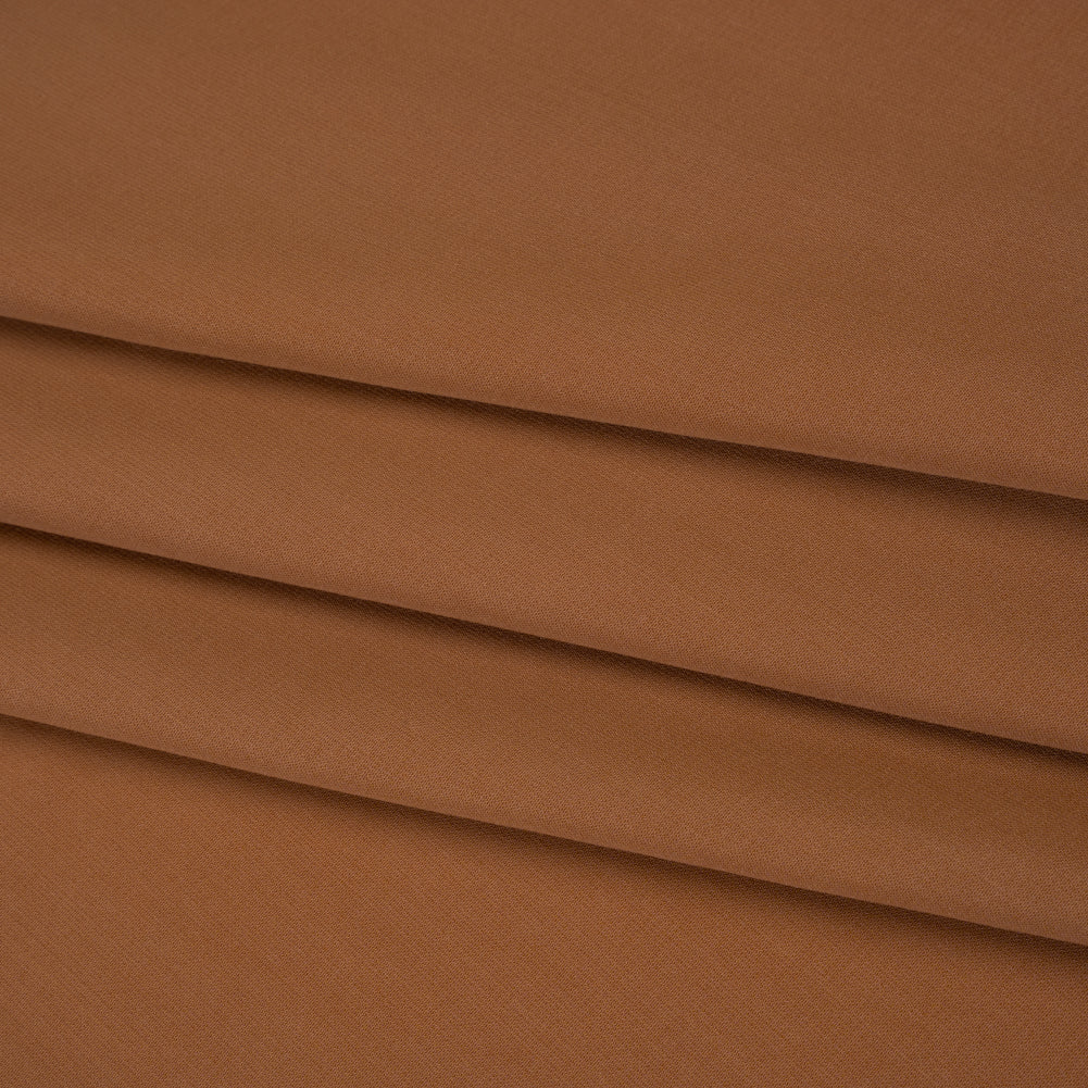Drapey Polyester Woven - Autumnal Brown - Designer Deadstock Drapey Polyester Woven - Autumnal Brown - Designer Deadstock