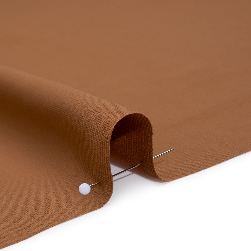 Drapey Polyester Woven - Autumnal Brown - Designer Deadstock Drapey Polyester Woven - Autumnal Brown - Designer Deadstock