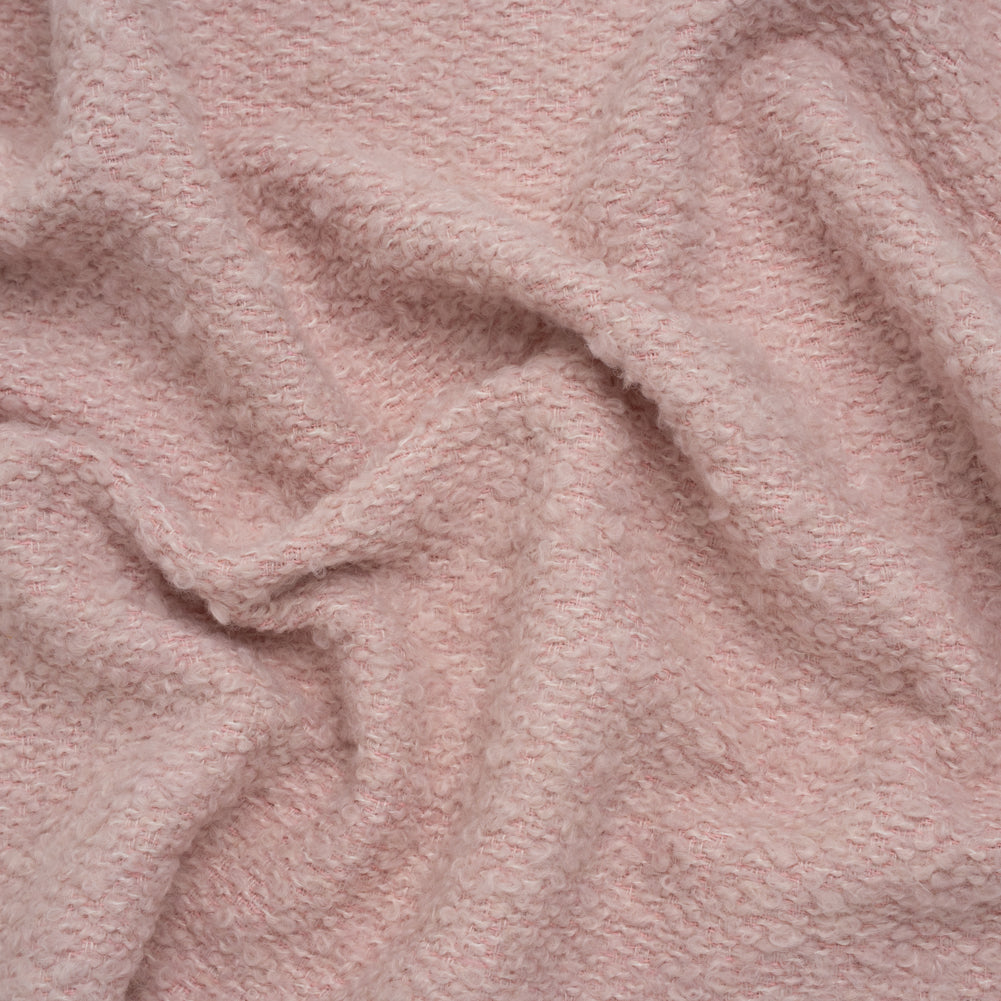 Wool Blend Boucle Tweed - Dusty Pink Wool Blend Boucle Tweed - Dusty Pink