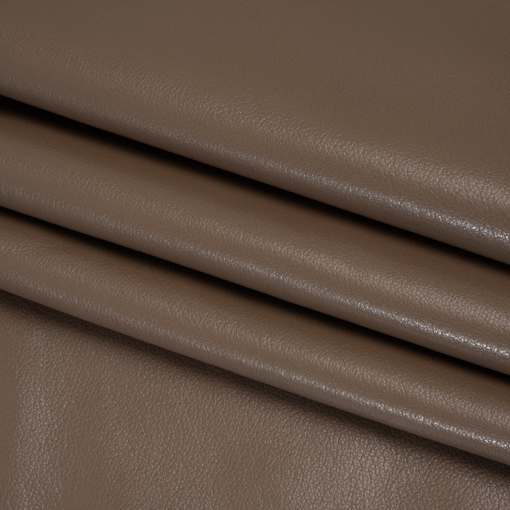 Buttery Faux Leather with Brushed Suede-like Backing - Taupe - Veronica Collection Folded Buttery Faux Leather with Brushed Suede-like Backing - Taupe - Veronica Collection Folded