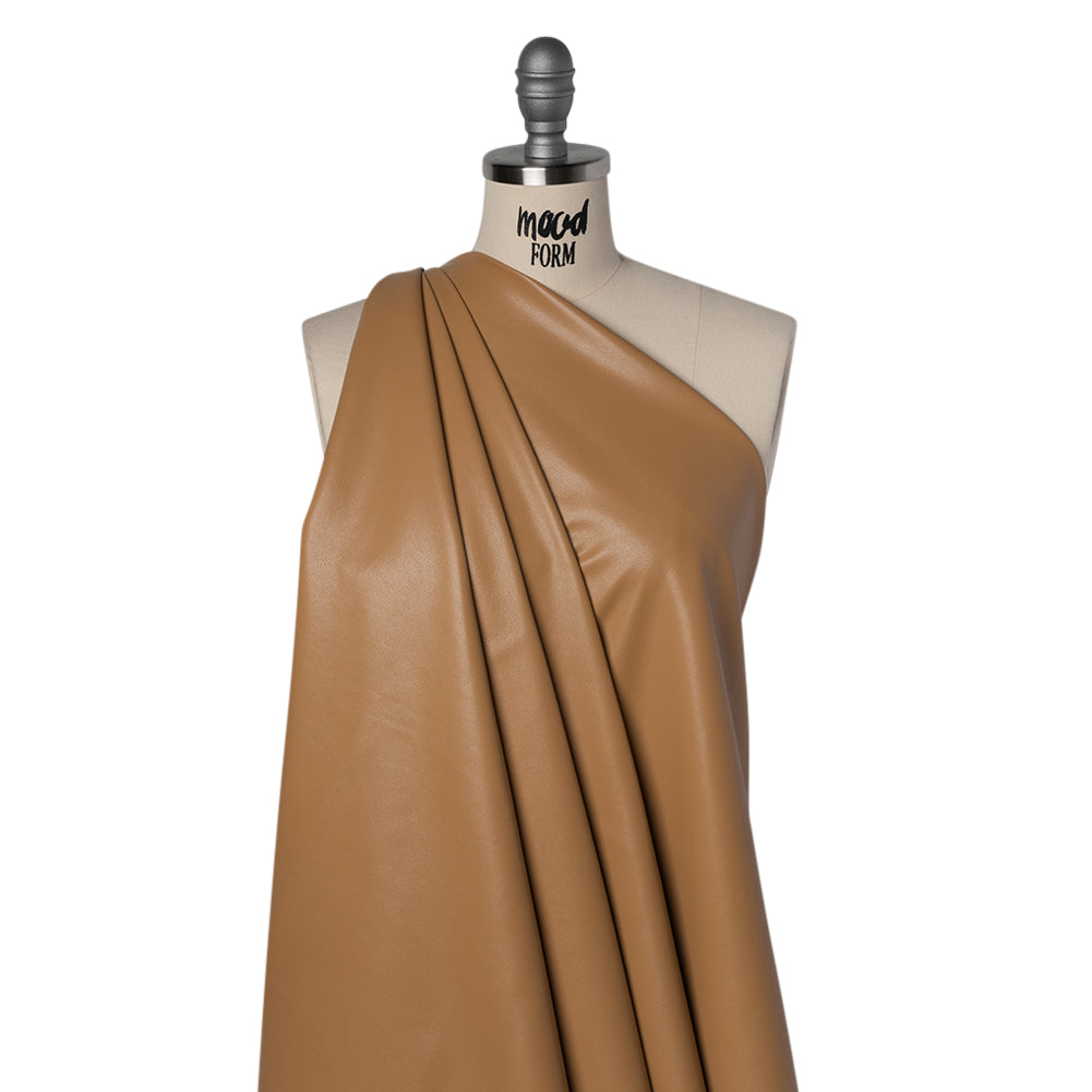 Buttery Faux Leather with Brushed Suede-like Backing - Sand - Veronica Collection Drape Buttery Faux Leather with Brushed Suede-like Backing - Sand - Veronica Collection Drape