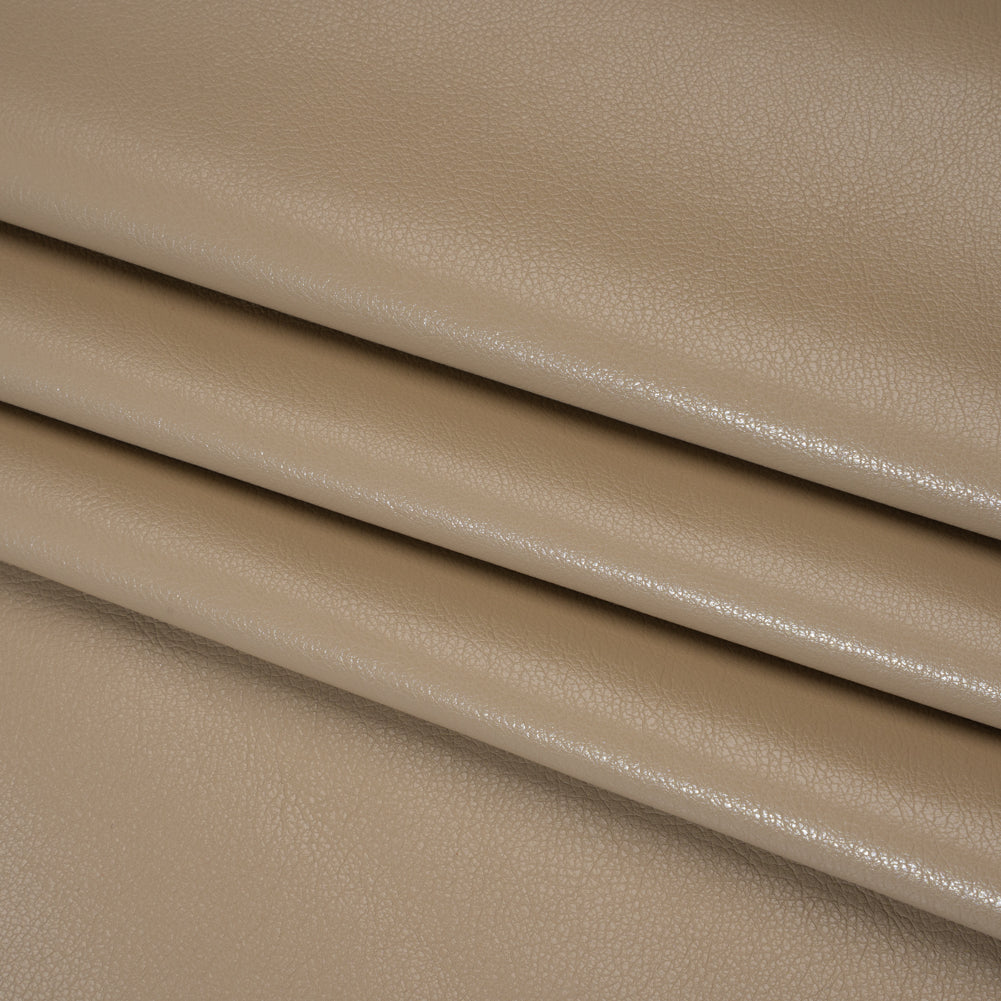 Buttery Faux Leather with Brushed Suede-like Backing - Stone - Veronica Collection Folded Buttery Faux Leather with Brushed Suede-like Backing - Stone - Veronica Collection Folded