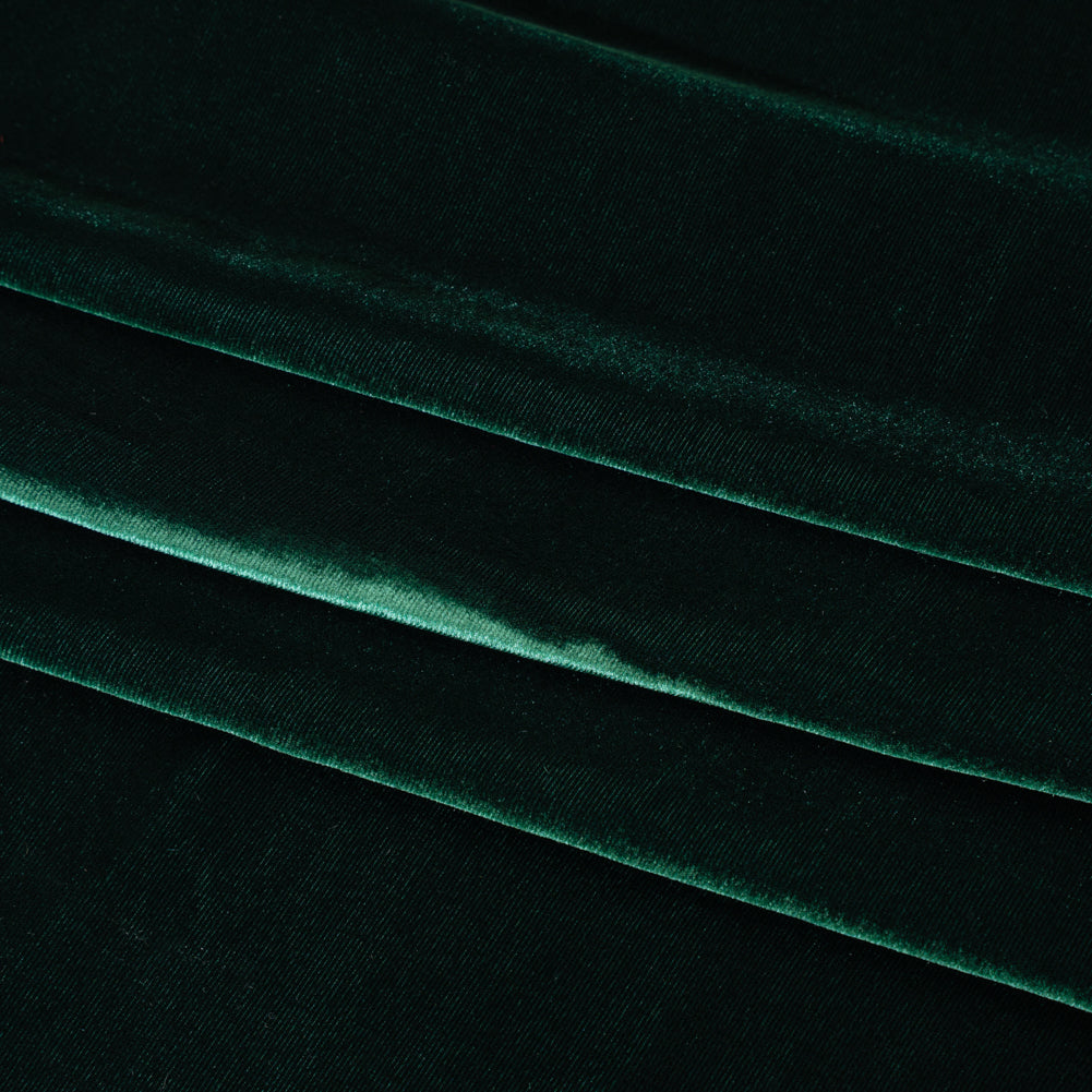 Rayon-Silk Velvet - Hunter Green - Cicero Collection Folded Rayon-Silk Velvet - Hunter Green - Cicero Collection Folded