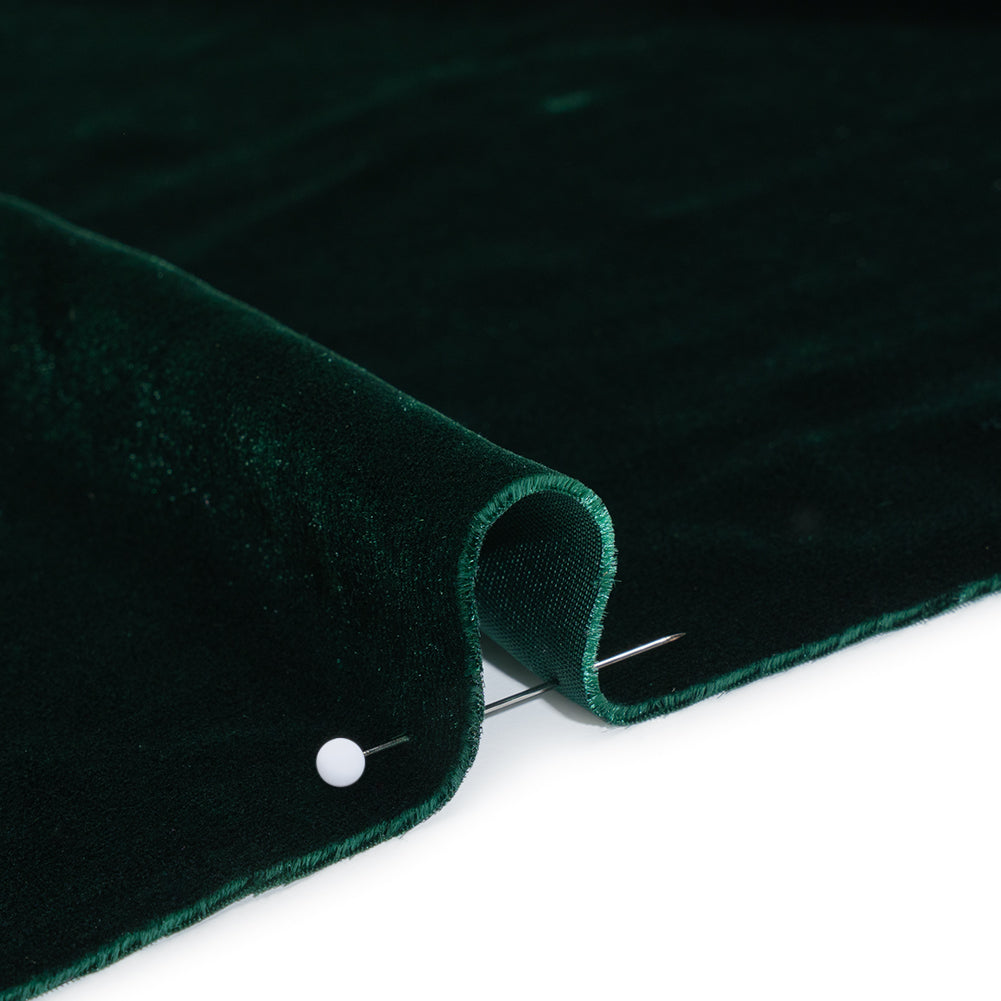 Rayon-Silk Velvet - Hunter Green - Cicero Collection Detail Rayon-Silk Velvet - Hunter Green - Cicero Collection Detail