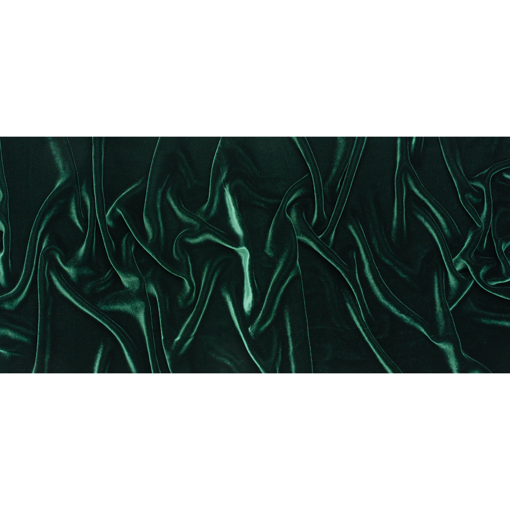 Rayon-Silk Velvet - Hunter Green - Cicero Collection - Full Rayon-Silk Velvet - Hunter Green - Cicero Collection - Full