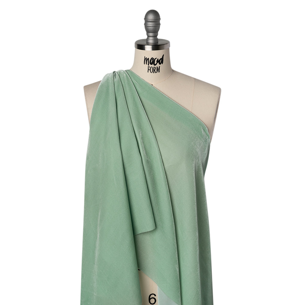 Rayon-Silk Velvet - Mint - Cicero Collection Drape Rayon-Silk Velvet - Mint - Cicero Collection Drape