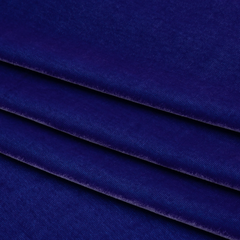 Rayon-Silk Velvet - Royal Blue - Cicero Collection Folded Rayon-Silk Velvet - Royal Blue - Cicero Collection Folded