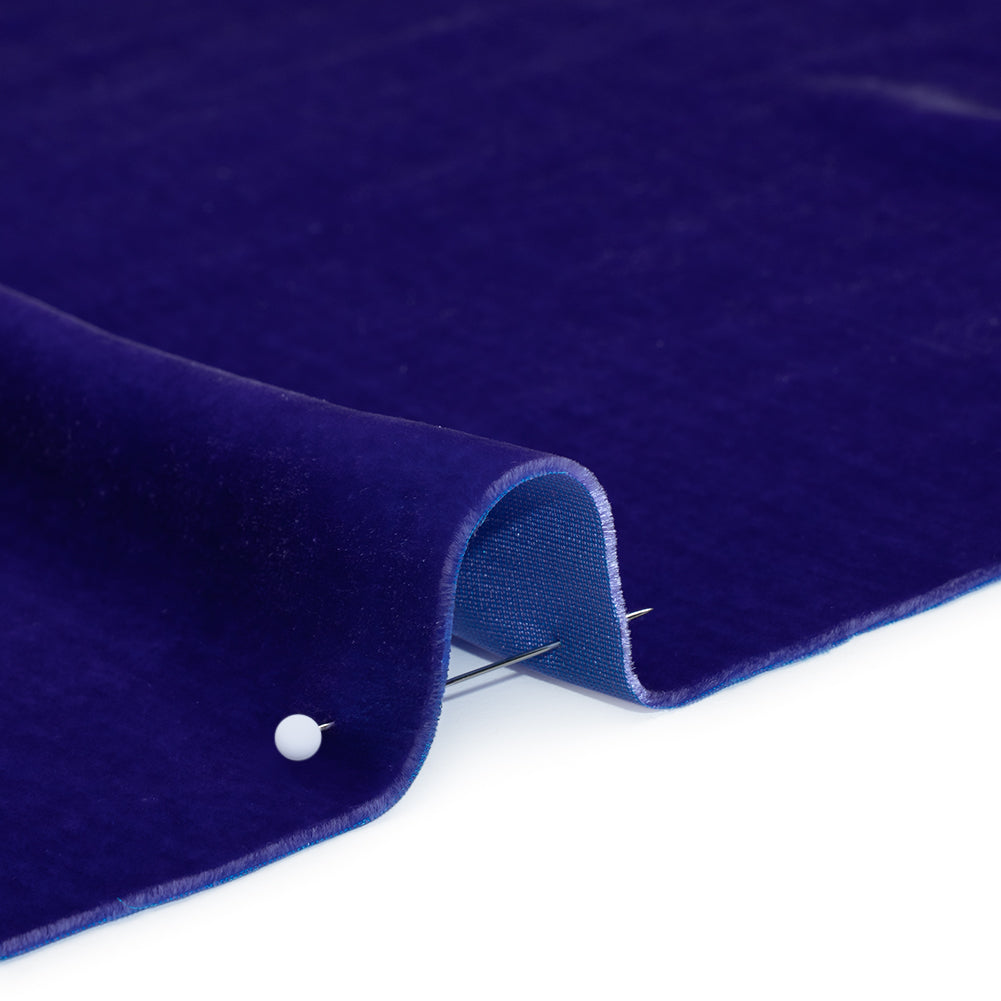 Rayon-Silk Velvet - Royal Blue - Cicero Collection Detail Rayon-Silk Velvet - Royal Blue - Cicero Collection Detail