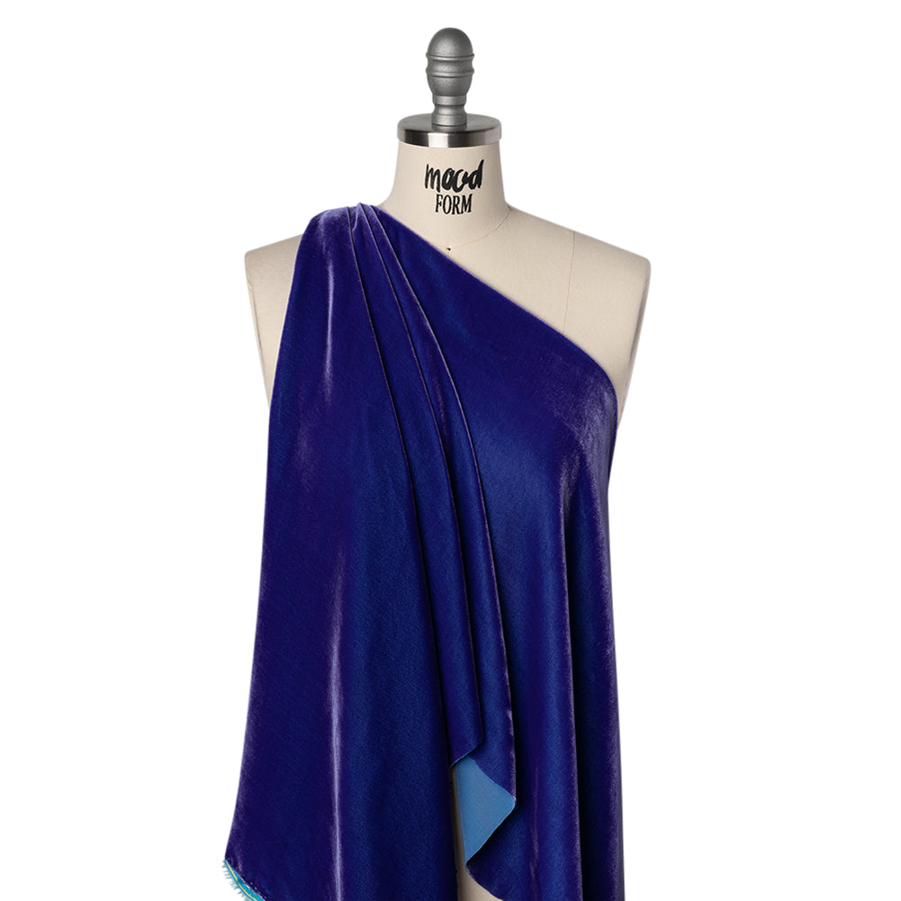 Rayon-Silk Velvet - Royal Blue - Cicero Collection Drape Rayon-Silk Velvet - Royal Blue - Cicero Collection Drape