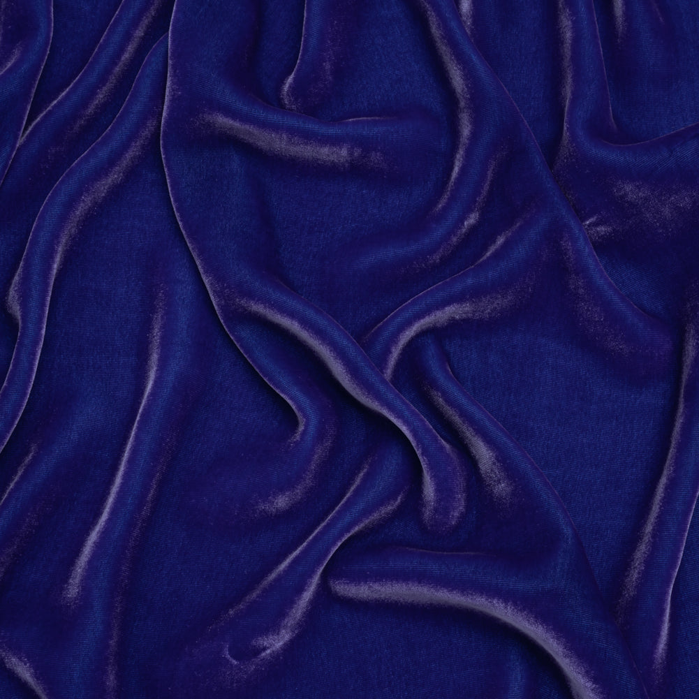 Rayon-Silk Velvet - Royal Blue - Cicero Collection Rayon-Silk Velvet - Royal Blue - Cicero Collection