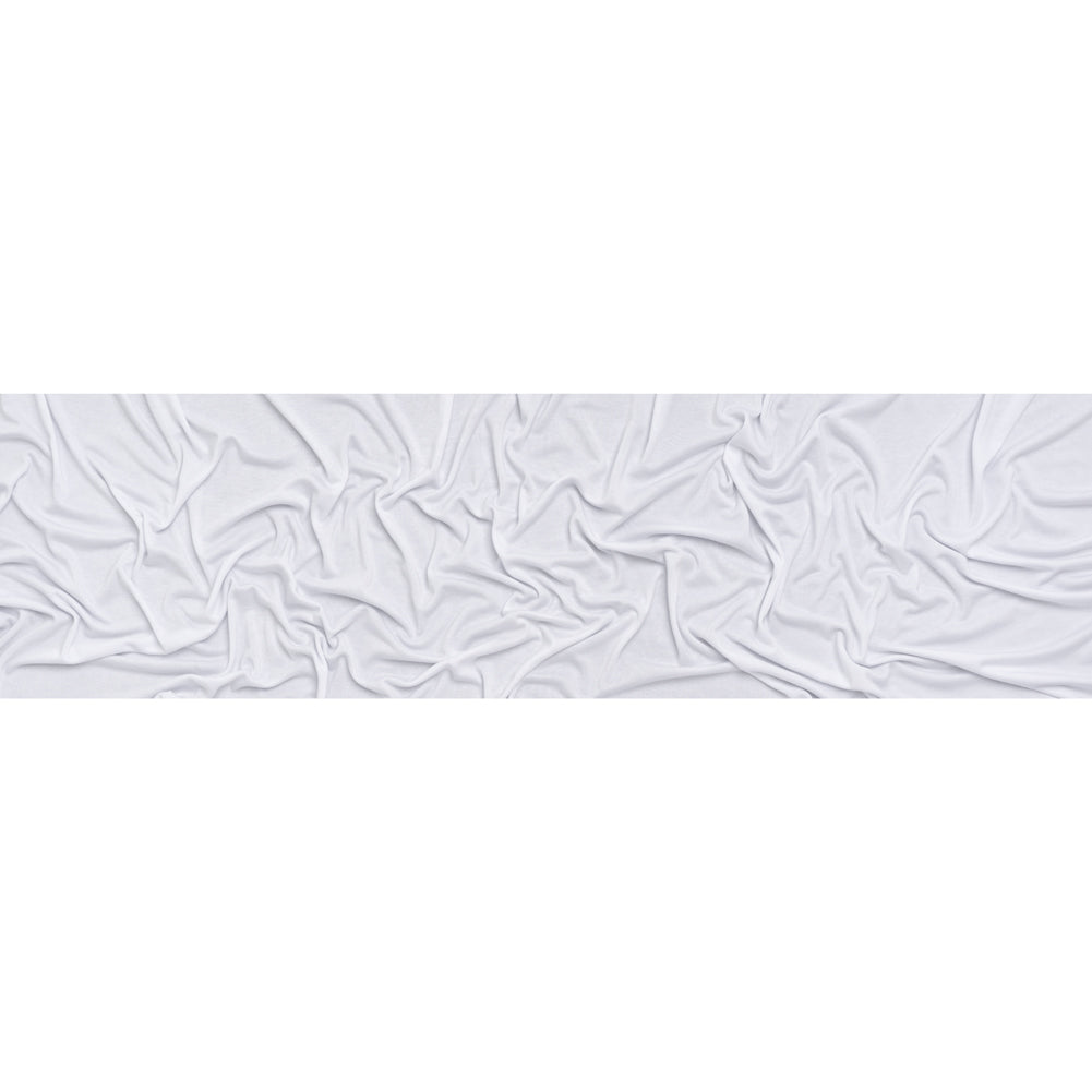 Stretch Modal 1x1 Rib Knit - White PFD - Designer Deadstock Stretch Modal 1x1 Rib Knit - White PFD - Designer Deadstock