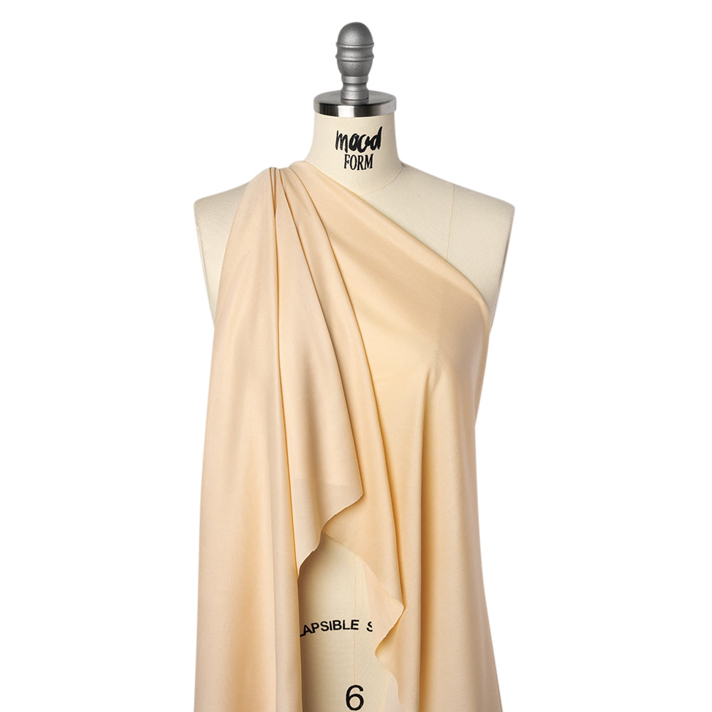 Knit Polyester Lining 70 Denier - Sand Beige - Designer Deadstock Knit Polyester Lining 70 Denier - Sand Beige - Designer Deadstock