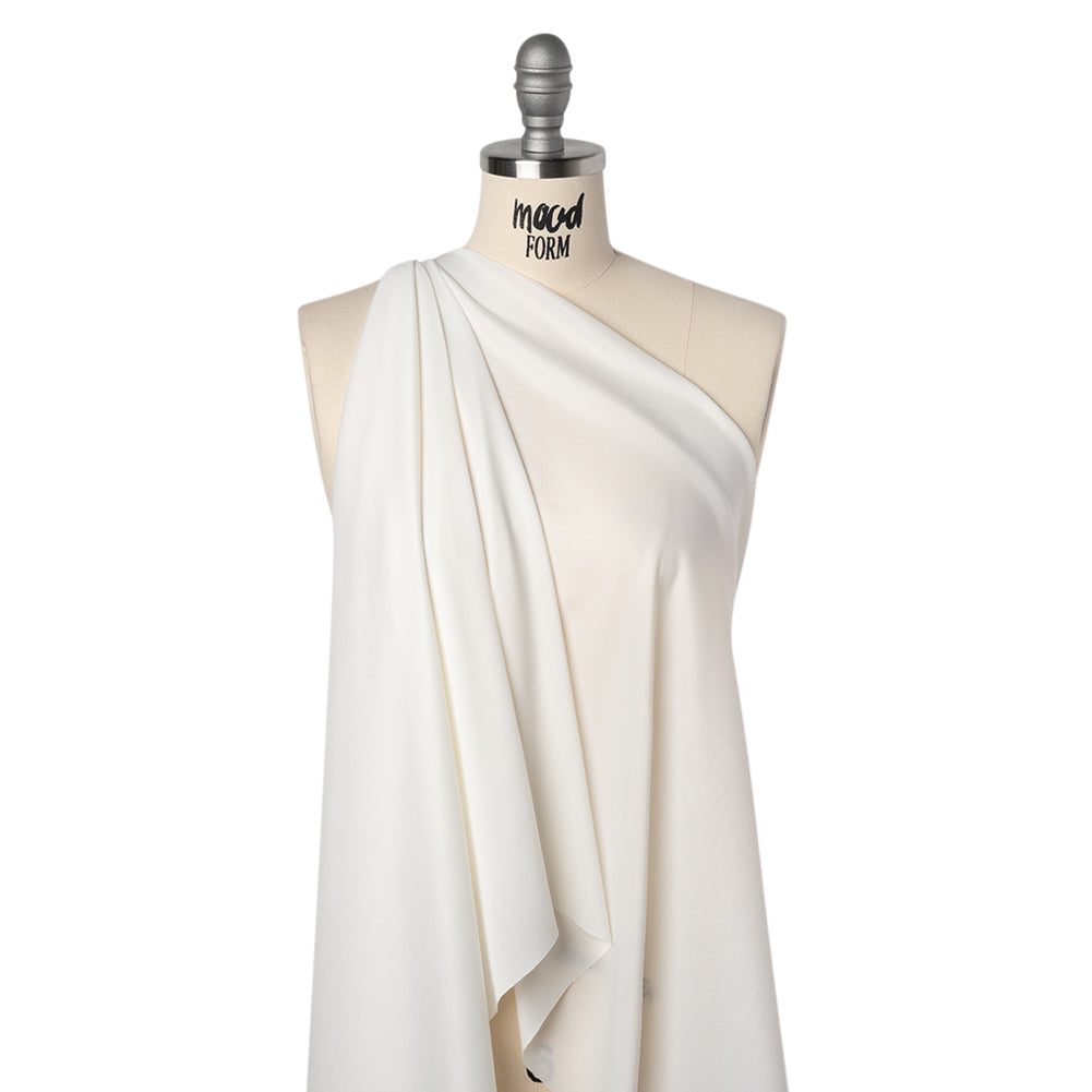 Knit Polyester Lining 70 Denier - Ivory - Designer Deadstock Knit Polyester Lining 70 Denier - Ivory - Designer Deadstock
