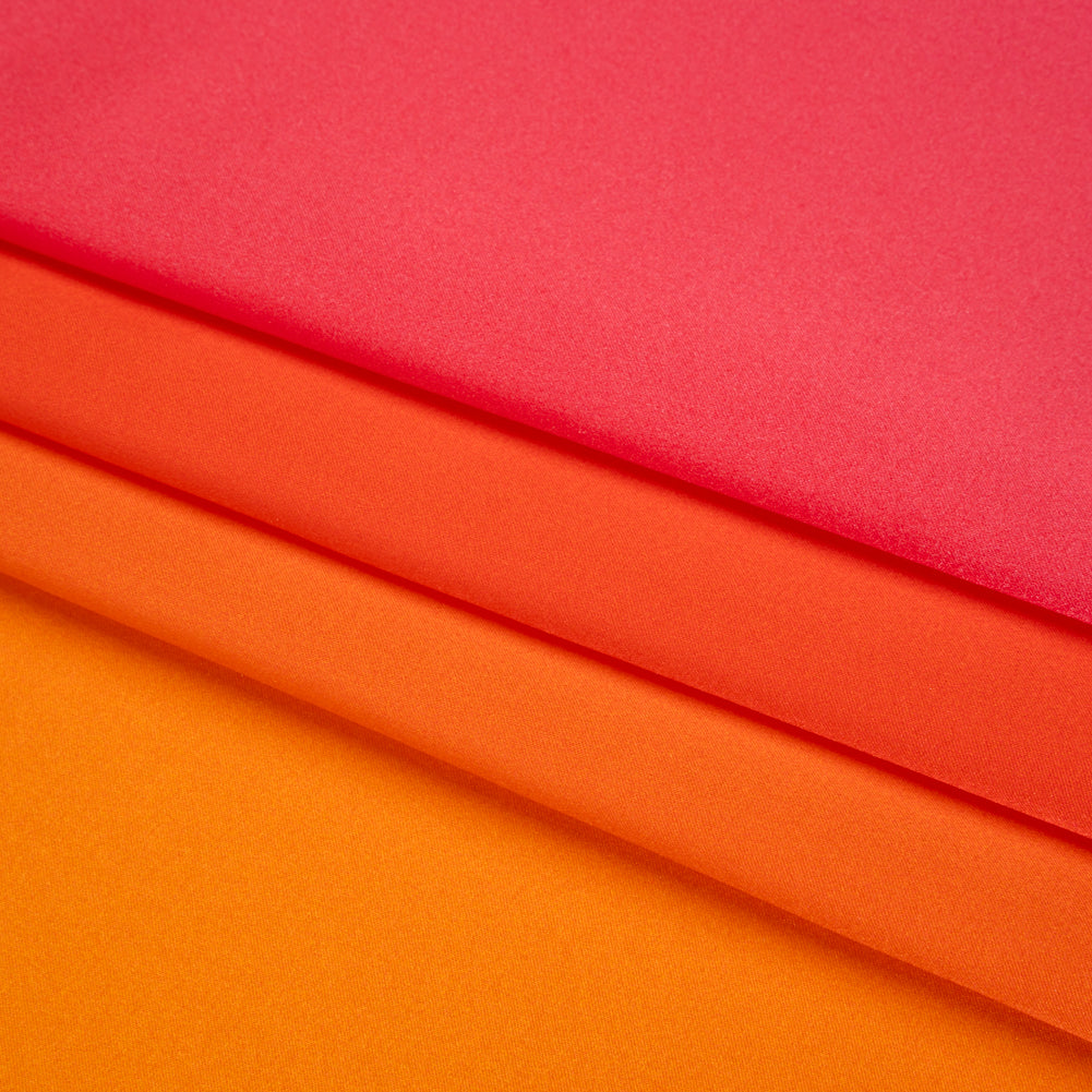 Silk Charmeuse Print 16MM, Made in Italy - Orange, Bright Pink and Orchid Ombre Silk Charmeuse Print 16MM, Made in Italy - Orange, Bright Pink and Orchid Ombre