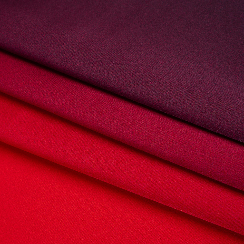 Silk Charmeuse Print 16MM, Made in Italy - Red to Black Ombre Silk Charmeuse Print 16MM, Made in Italy - Red to Black Ombre