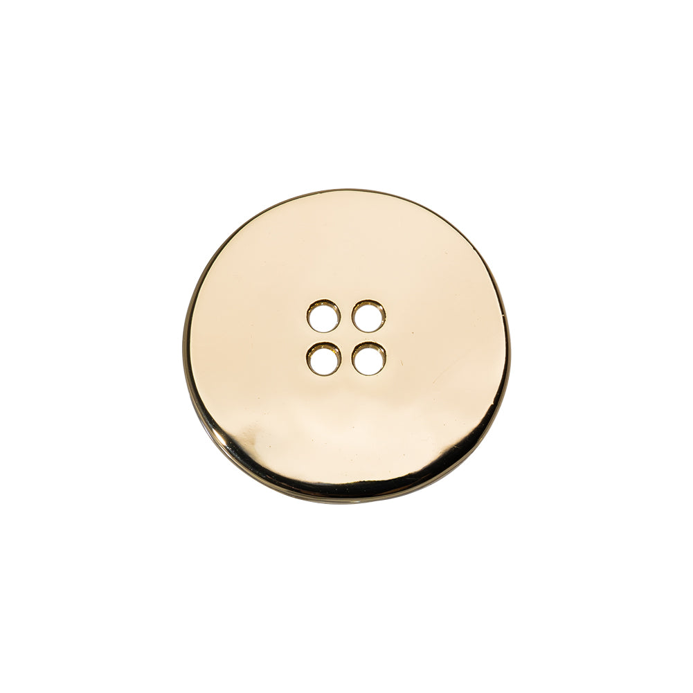 Organic Textured Metal Four-Hole Button - 32L/20mm - Gold Organic Textured Metal Four-Hole Button - 32L/20mm - Gold