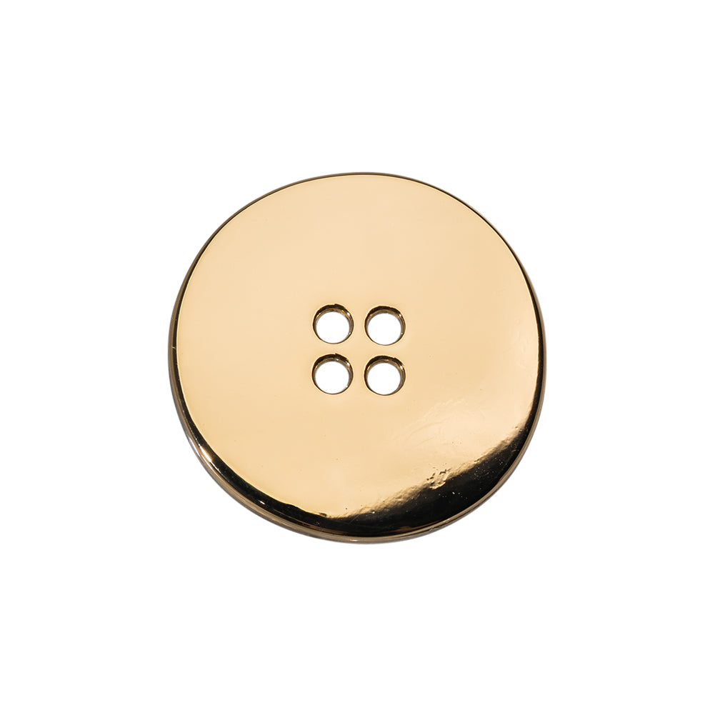 Organic Textured Metal Four-Hole Button - 36L/23mm - Gold Organic Textured Metal Four-Hole Button - 36L/23mm - Gold