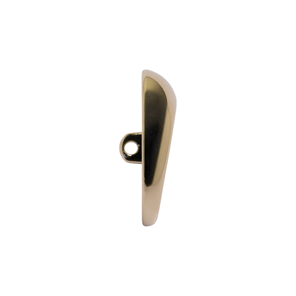 Off Center Low Concave Shank Back Metal Button - 36L/23mm - Pale Gold Off Center Low Concave Shank Back Metal Button - 36L/23mm - Pale Gold