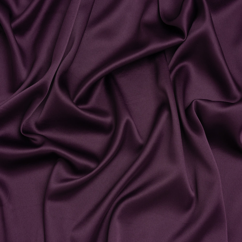 Stretch Polyester Charmeuse - Lush Purple - Designer Deadstock Stretch Polyester Charmeuse - Lush Purple - Designer Deadstock