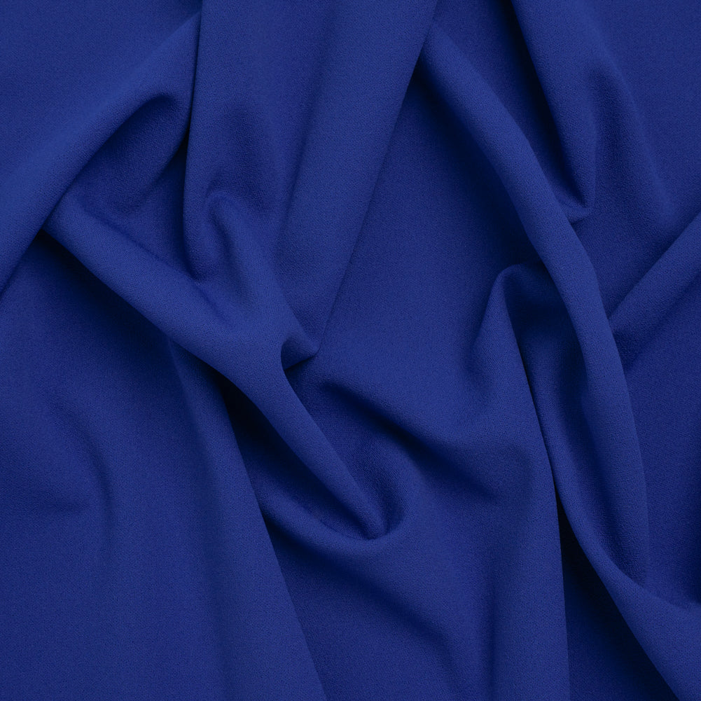 Stretch Polyester Crepe Scuba Knit - Royal Blue - Designer Deadstock Stretch Polyester Crepe Scuba Knit - Royal Blue - Designer Deadstock
