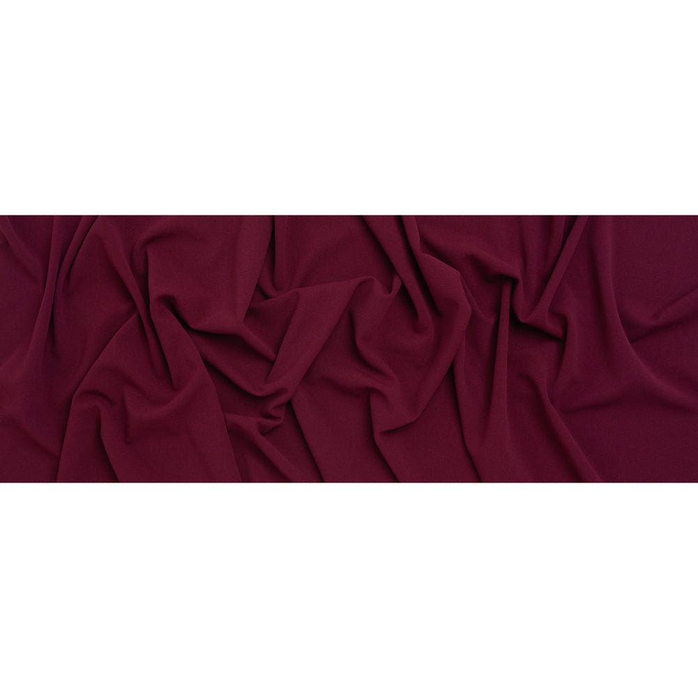 Stretch Polyester Crepe Scuba Knit - Berry Purple - Designer Deadstock - Full Stretch Polyester Crepe Scuba Knit - Berry Purple - Designer Deadstock - Full