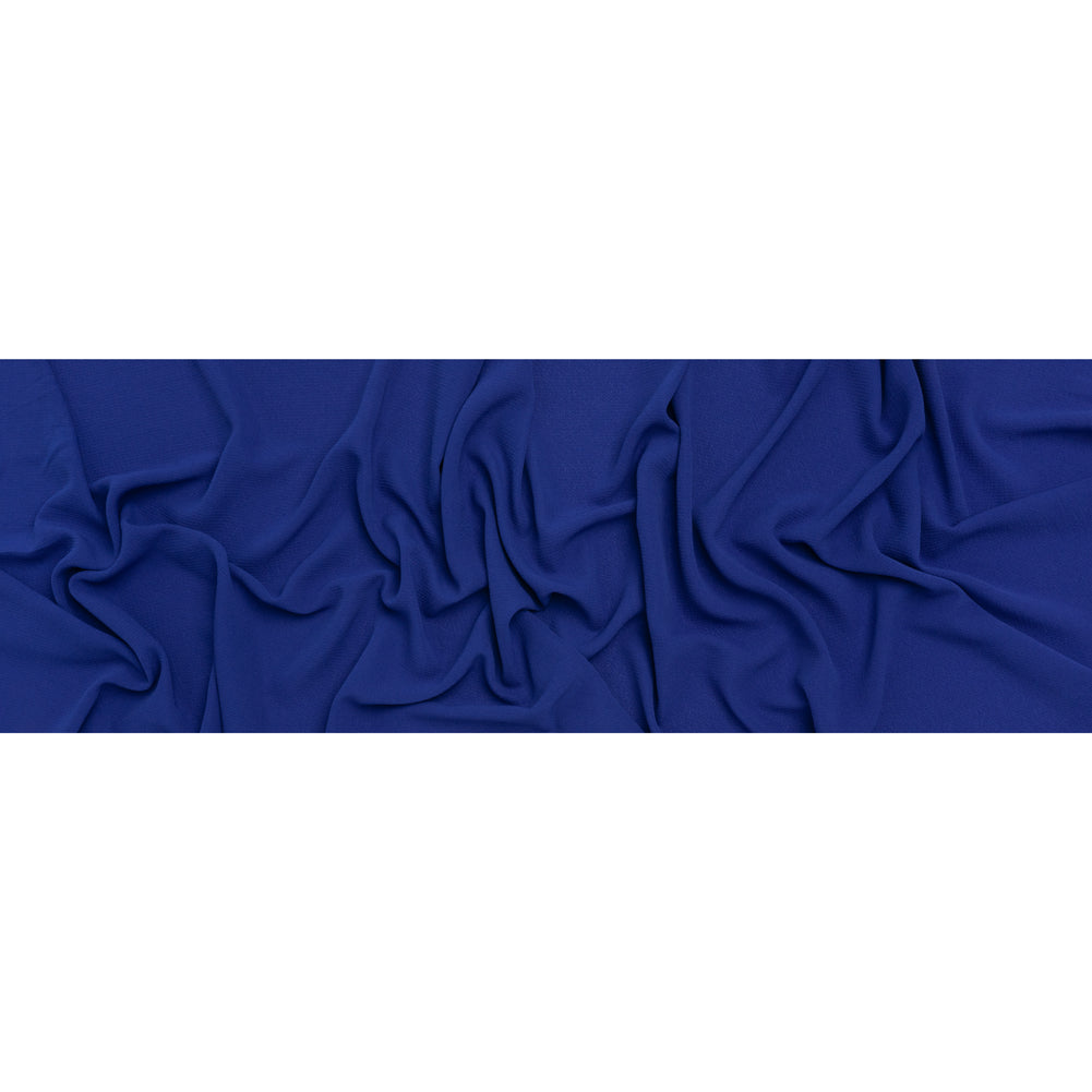 Stretch Polyester Bubble Crepe - Royal Blue - Designer Deadstock - Full Stretch Polyester Bubble Crepe - Royal Blue - Designer Deadstock - Full