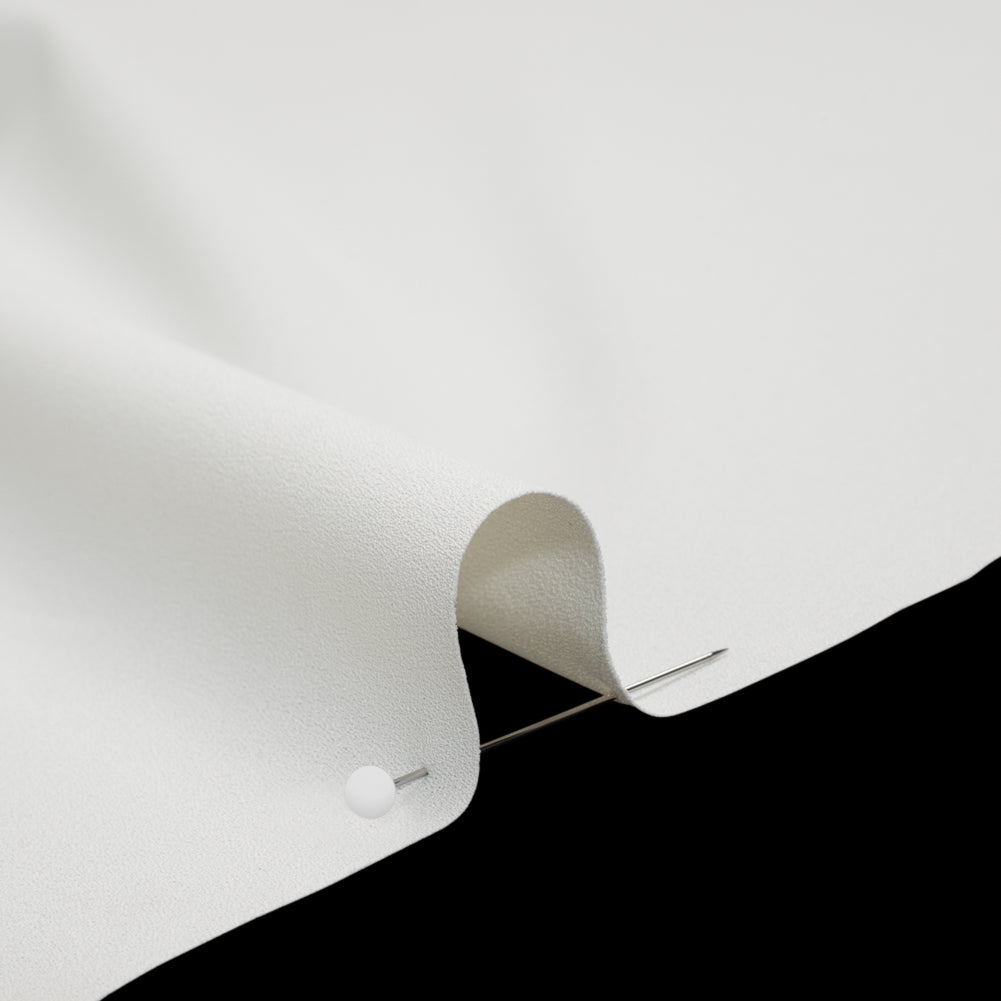 Polyester Crepe - Polar Bear White - Designer Deadstock - Detail Polyester Crepe - Polar Bear White - Designer Deadstock - Detail