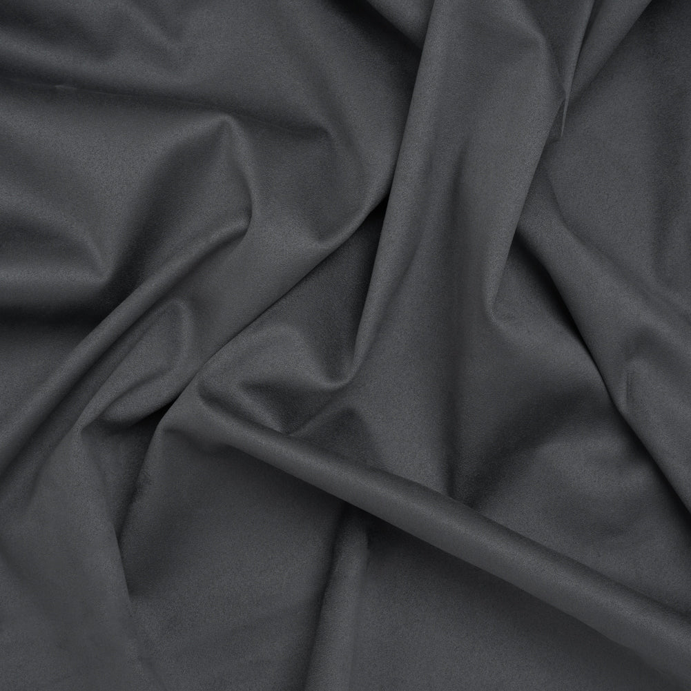 Stretch Recycled Polyester Faux Suede - Navy Stretch Recycled Polyester Faux Suede - Navy